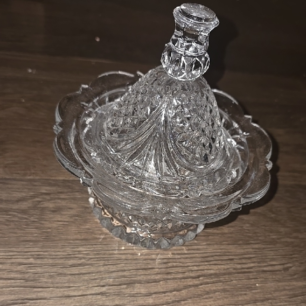 Elegant Crystal Candy Dish